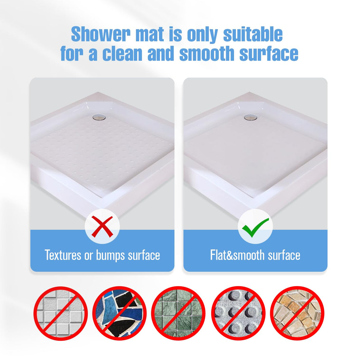 BYTANA shower mat 365-day warranty ensures reliable support.