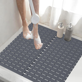 BYTANA shower mat with 236 suction cups delivers strong grip on slick surfaces.