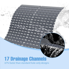 BYTANA shower mat surface-compatible with ceramic and glass tubs.