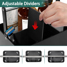BYUNER adjustable dividers create custom compartments for toiletries