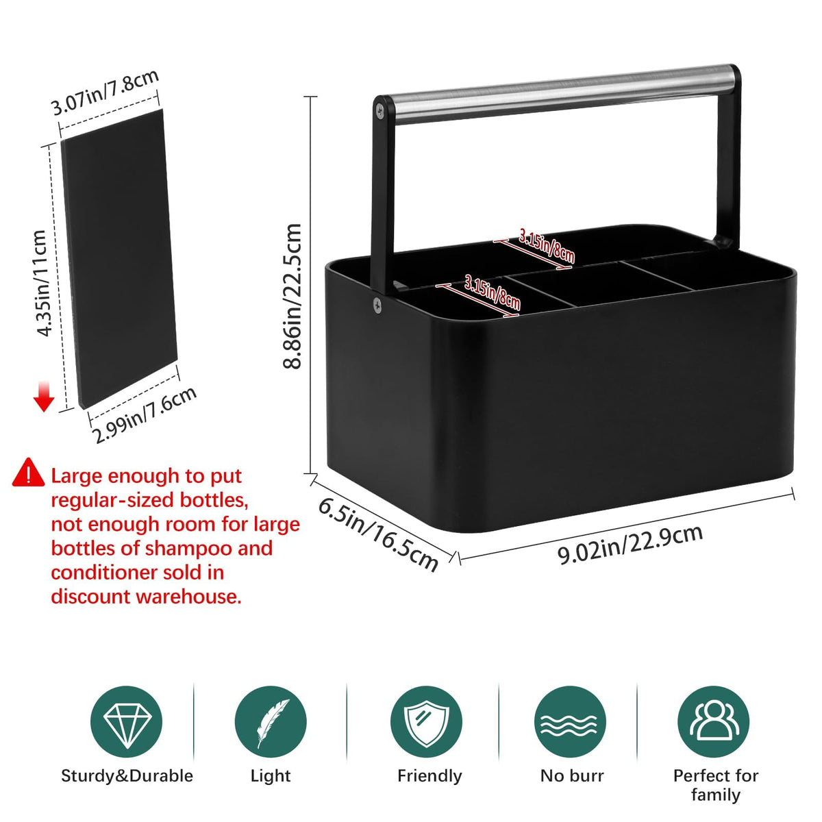 BYUNER dorm bathroom caddy keeps toiletries organized in small spaces