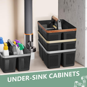 BYUNER Multi-use cleaning caddy suitable for toiletries, cosmetics, or crafts