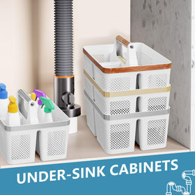 BYUNER durable ABS caddy is rust-proof and water-resistant.