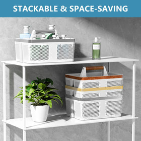 BYUNER shower caddy dorm easy to rinse and wipe clean after use.