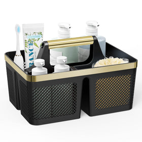 BYUNER Shower Caddy with built-in handle and holes for easy transport