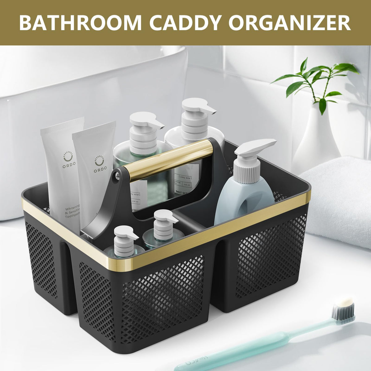 BYUNER versatile organizer for toiletries, cosmetics, and cleaners