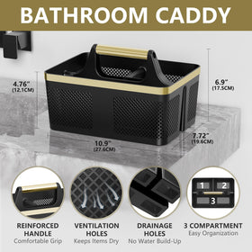 BYUNER portable dorm shower caddy organized for compact spaces