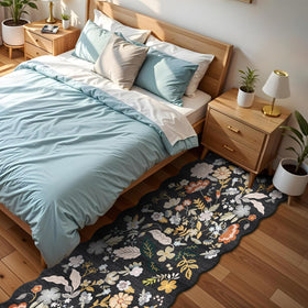 BYYVOO soft polyester hallway rug welcomes barefoot comfort and subtle style.