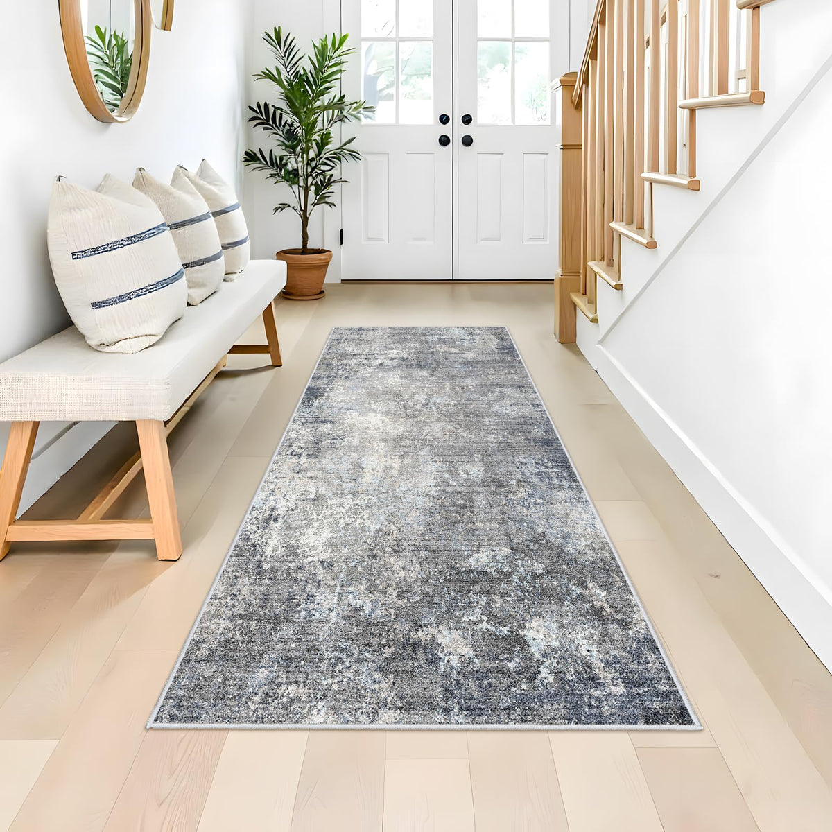 BYYVOO abstract neutral design blends with modern decor and high-traffic spaces.