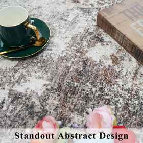 BYYVOO abstract-neutral design complements modern and rustic interiors.