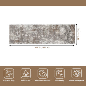 BYYVOO washable kitchen floor rug 3x10 for easy cleanups after meals.