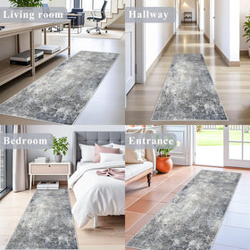 BYYVOO low-pile coastal rug offers easy cleaning and comfort