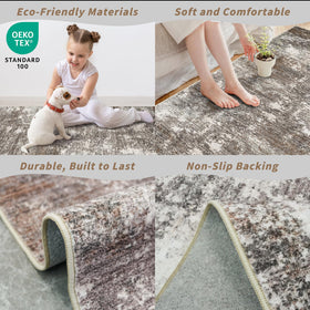 BYYVOO low-pile durable rug resists wear in busy homes