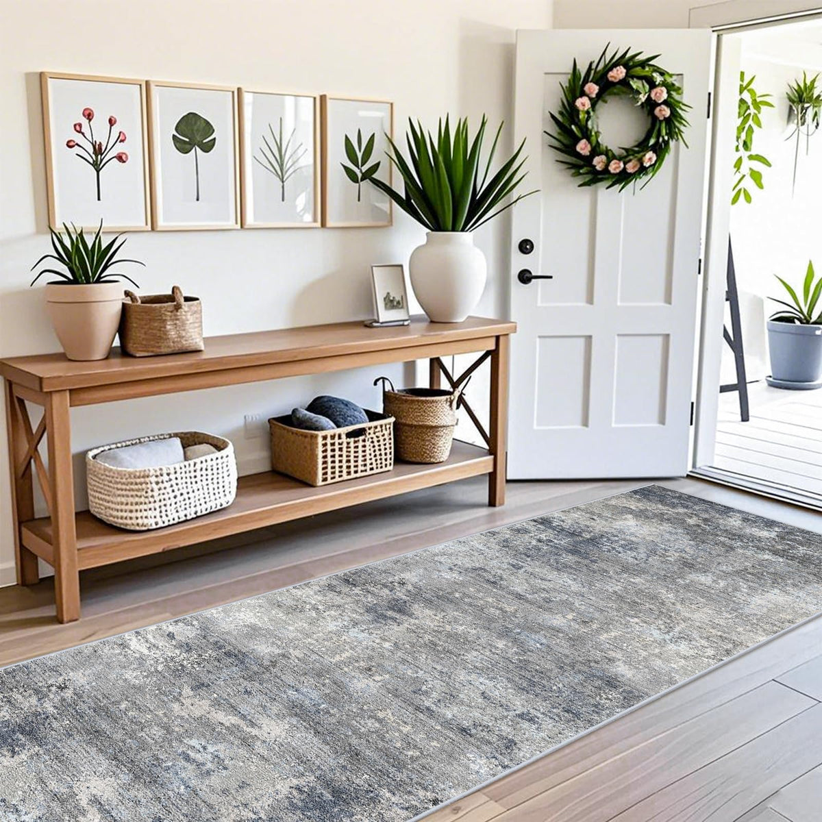 BYYVOO machine-washable hallway rug for easy care and quick refresh