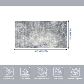 BYYVOO non-slip backing keeps the 6ft kitchen rug secure in high-traffic areas.