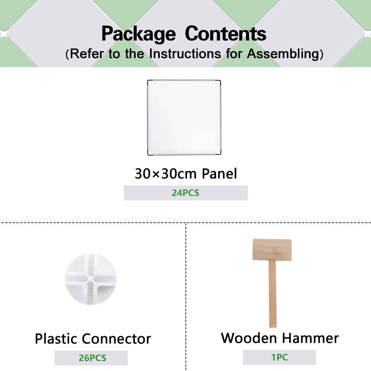 C&AHOME easy-assembly manual and tool included for quick setup.