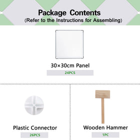 C&AHOME easy-assembly manual and tool included for quick setup.