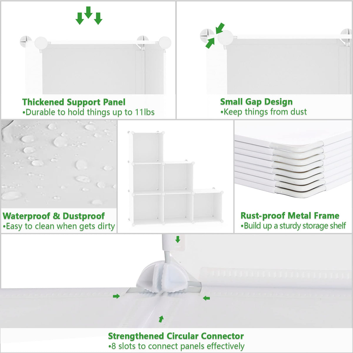 C&AHOME everyday organization using 6-cube storage in living spaces.