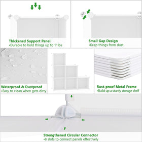 C&AHOME everyday organization using 6-cube storage in living spaces.