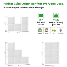 C&AHOME modular configuration demonstrates customizable shelf layouts.