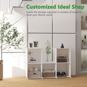C&AHOME cube stackable frames support 11 lb per cube.