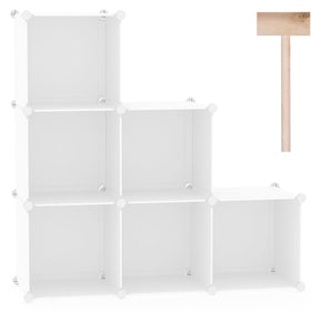C&AHOME 6-cube storage organizer assembly guide for easy setup.