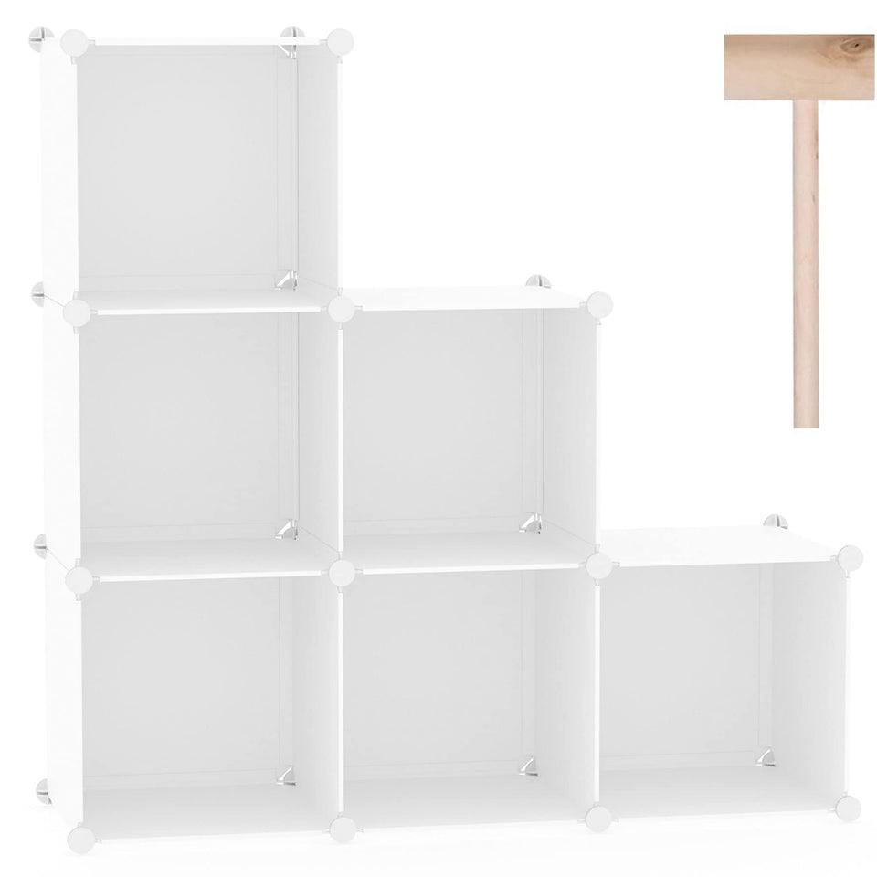 C&AHOME 6-cube storage organizer assembly guide for easy setup.