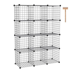 C&AHOME Wire Cube Storage assembly for quick setup and flexible organization.