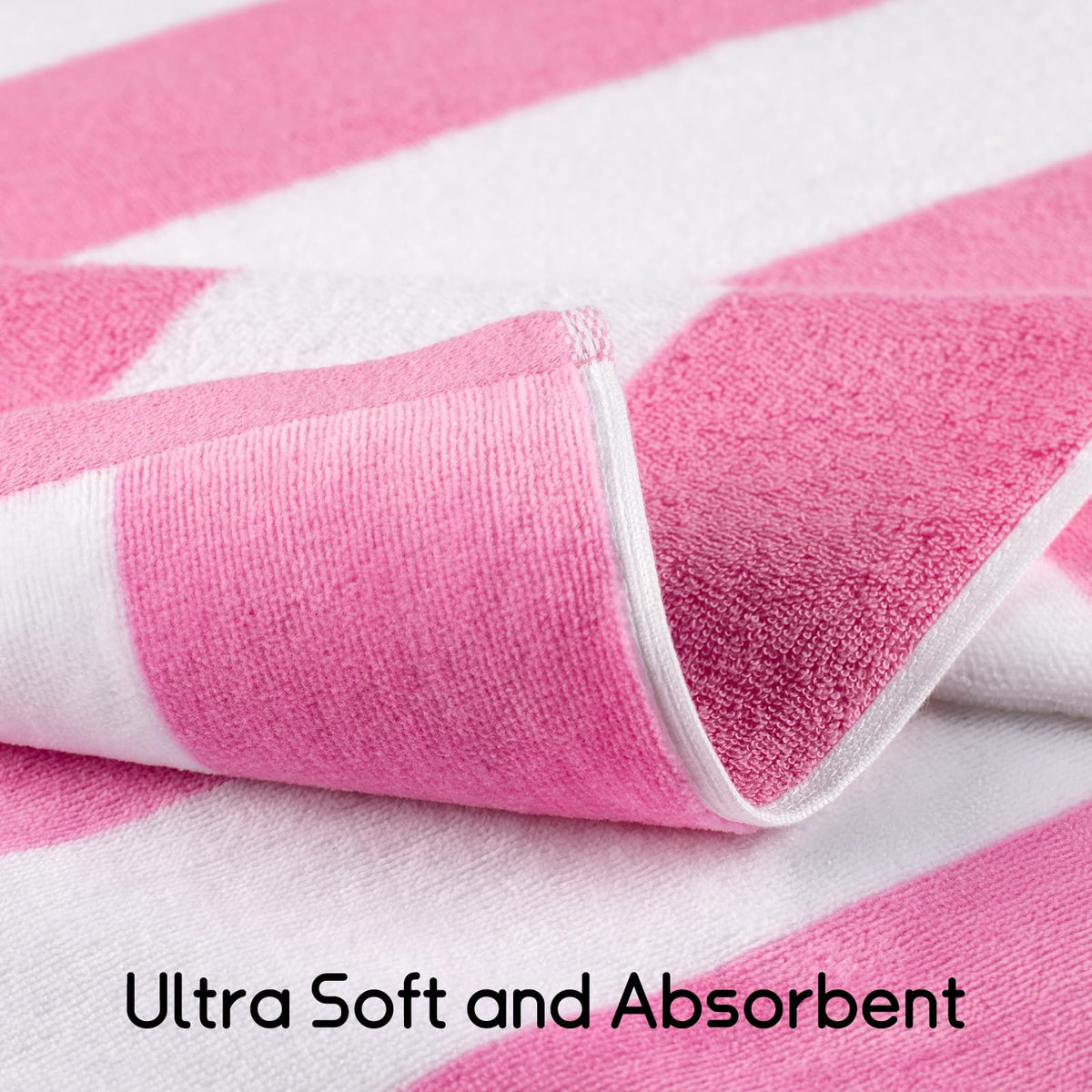 cabanana dual-surface towel with soft pile and terry back for comfort and quick drying