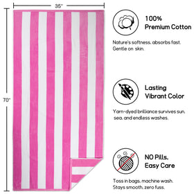 cabanana oversized 35x70 towel provides full body coverage for lounging