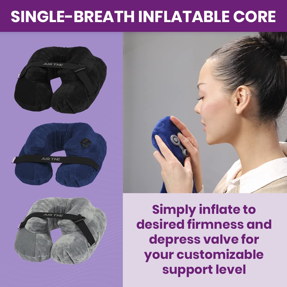 Cabeau Air TNE compact can-size when packed in its pouch
