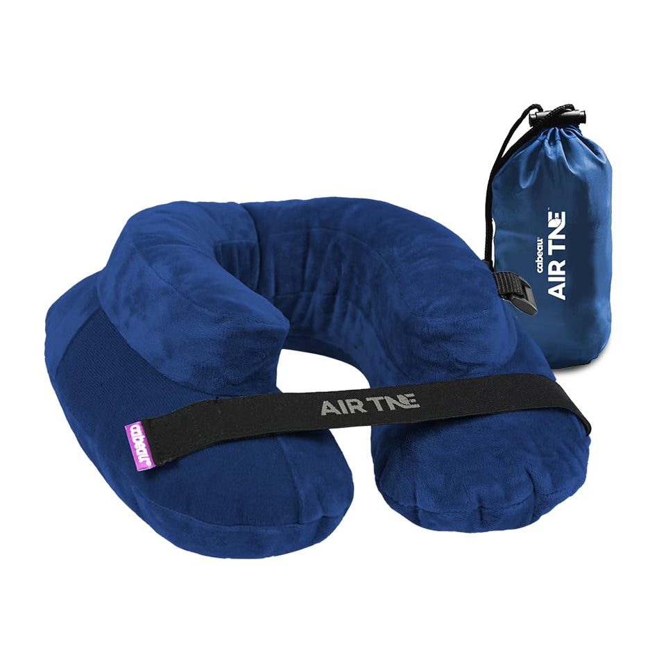 Cabeau Air TNE inflatable travel pillow ready for on-the-go comfort