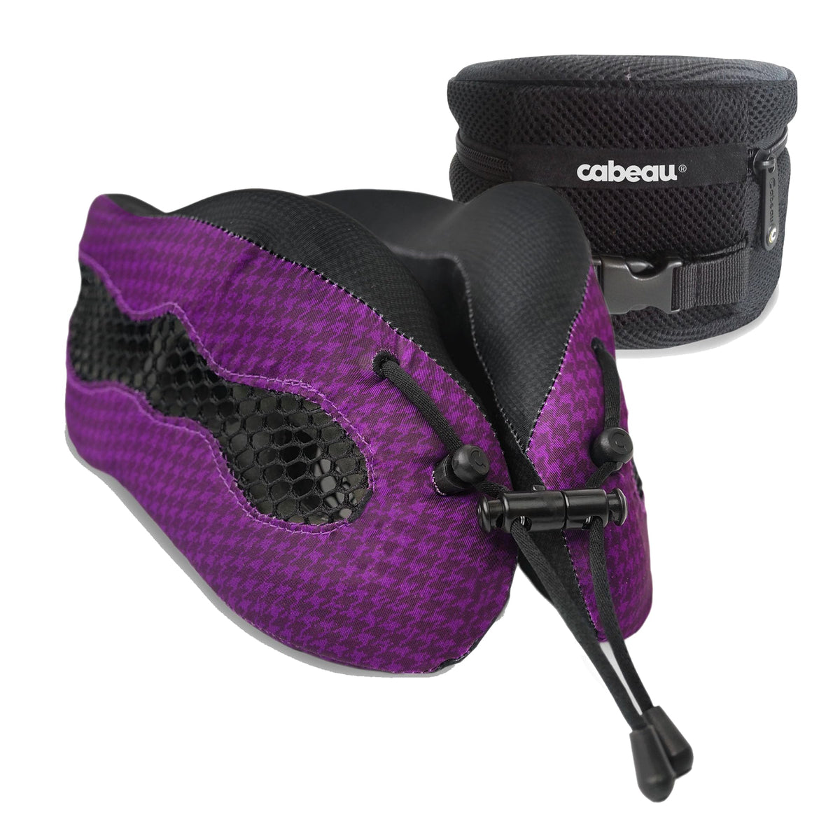 Cabeau Evolution Cool neck pillow with cooling vents enhances comfort during flights.