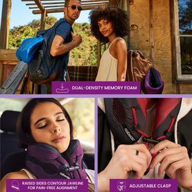 Cabeau Evolution Cool neck pillow with washable cover simplifies travel care.