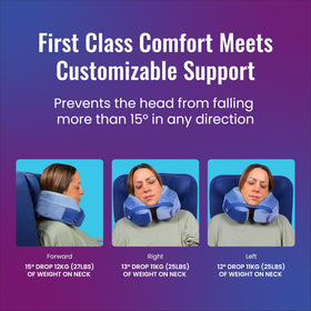 Memory foam core of Cabeau Evolution Earth Deluxe showing ergonomic design.