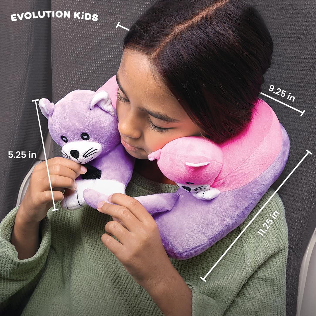 Cabeau Evolution Kids pillow, lightweight plush fill ideal for travel and everyday trips.