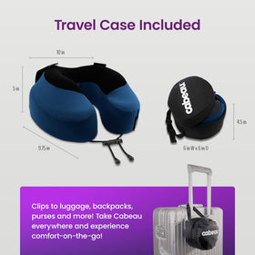 Cabeau Evolution S3 dual-density memory foam adapts to your neck shape.