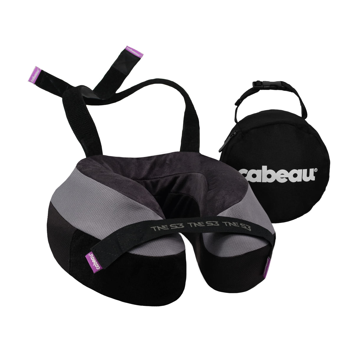 Cabeau Evolution S3 close-up reveals memory foam core for targeted neck support