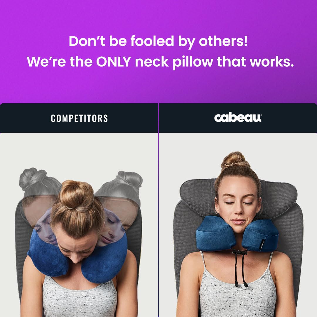 Cabeau Evolution S3 washable cover keeps you fresh between trips.