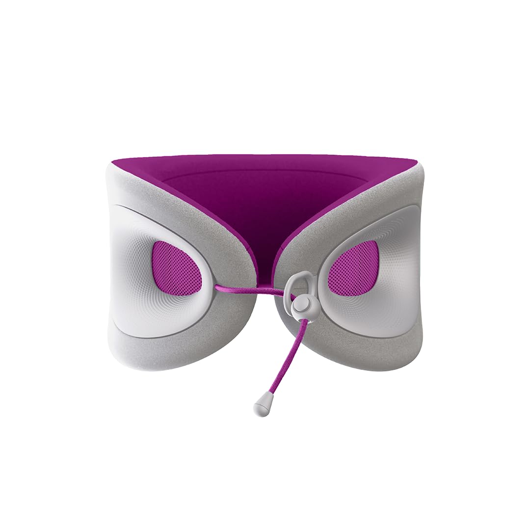 Cabeau Evolution X neck pillow with closed strap for secure travel fit.