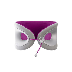 Cabeau Evolution X neck pillow with closed strap for secure travel fit.