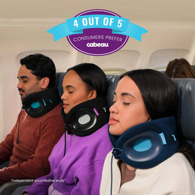 Cabeau Evolution X removable washable cover keeps pillow clean between trips.