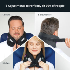 Cabeau Evolution X travel-friendly design fits in carry-on spaces.