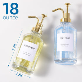 Cabo Deseado hand soap bottle adds a touch of sophistication to bathrooms.