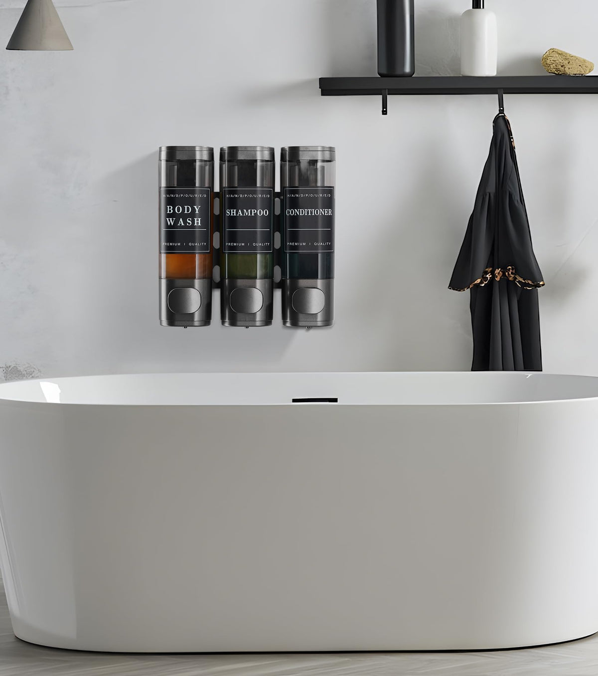 Cabo Deseado no-drip nozzle prevents mess in shared shower spaces