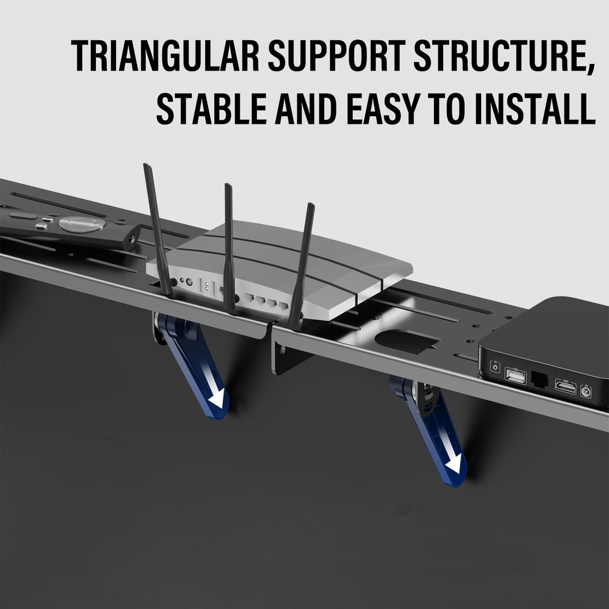 CABTE hollow-out design enhances cable organization while reducing bulk.