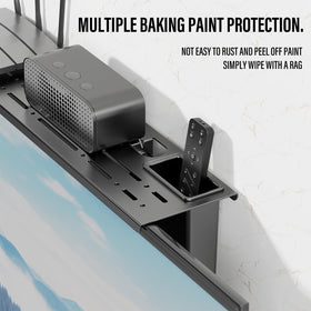CABTE space-saving top bracket with cable management keeps cables tidy.