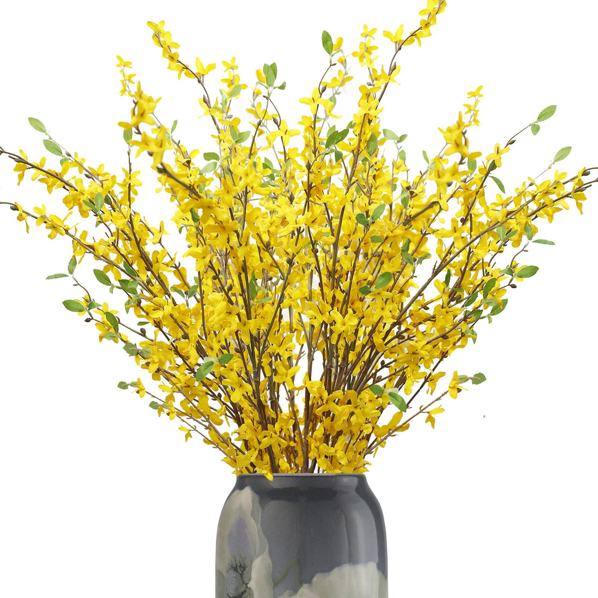 cacise artificial forsythia branch with 12 blooms adds spring color to any room.