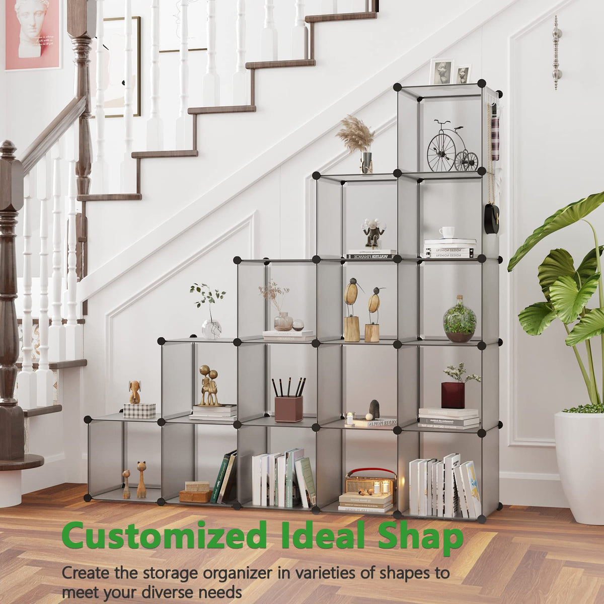 C&AHOME durable PP frame with ABS connectors for stability.