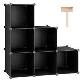 C&AHOME 6-Cube storage organizer front view for organized wardrobe and easy access